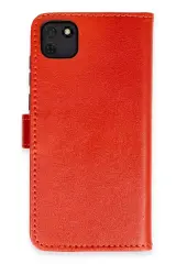 Newface Huawei Y5P Kılıf Trend S Plus Kapaklı Kılıf - Kırmızı