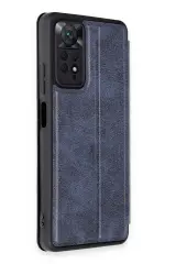 Newface Xiaomi Redmi Note 12 Pro 4G Kılıf Flip Cover - Lacivert