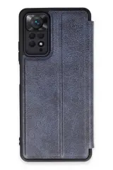 Newface Xiaomi Redmi Note 12 Pro 4G Kılıf Flip Cover - Lacivert