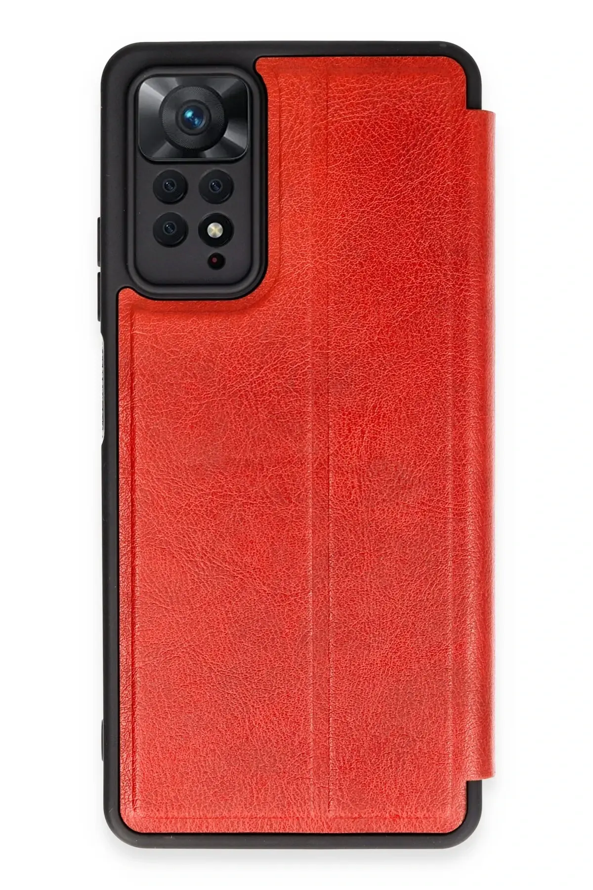 Newface Xiaomi Redmi Note 12 Pro 4G Kılıf Flip Cover - Kırmızı