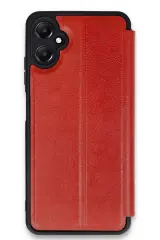 Newface Samsung Galaxy A05 Kılıf Flip Cover - Kırmızı