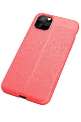 Newface iPhone 11 Pro Max Kılıf Auto Focus Kapak - Kırmızı