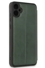 Newface Samsung Galaxy A05 Kılıf Flip Cover - Koyu Yeşil