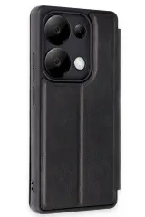 Newface Xiaomi Redmi Note 13 Pro 5G Kılıf Flip Cover - Siyah