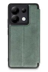 Newface Xiaomi Redmi Note 13 Pro 5G Kılıf Flip Cover - Koyu Yeşil