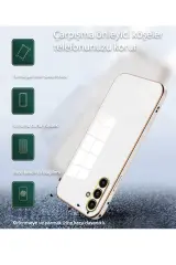 Newface Samsung Galaxy A15 4G Kılıf Volet Silikon - Beyaz