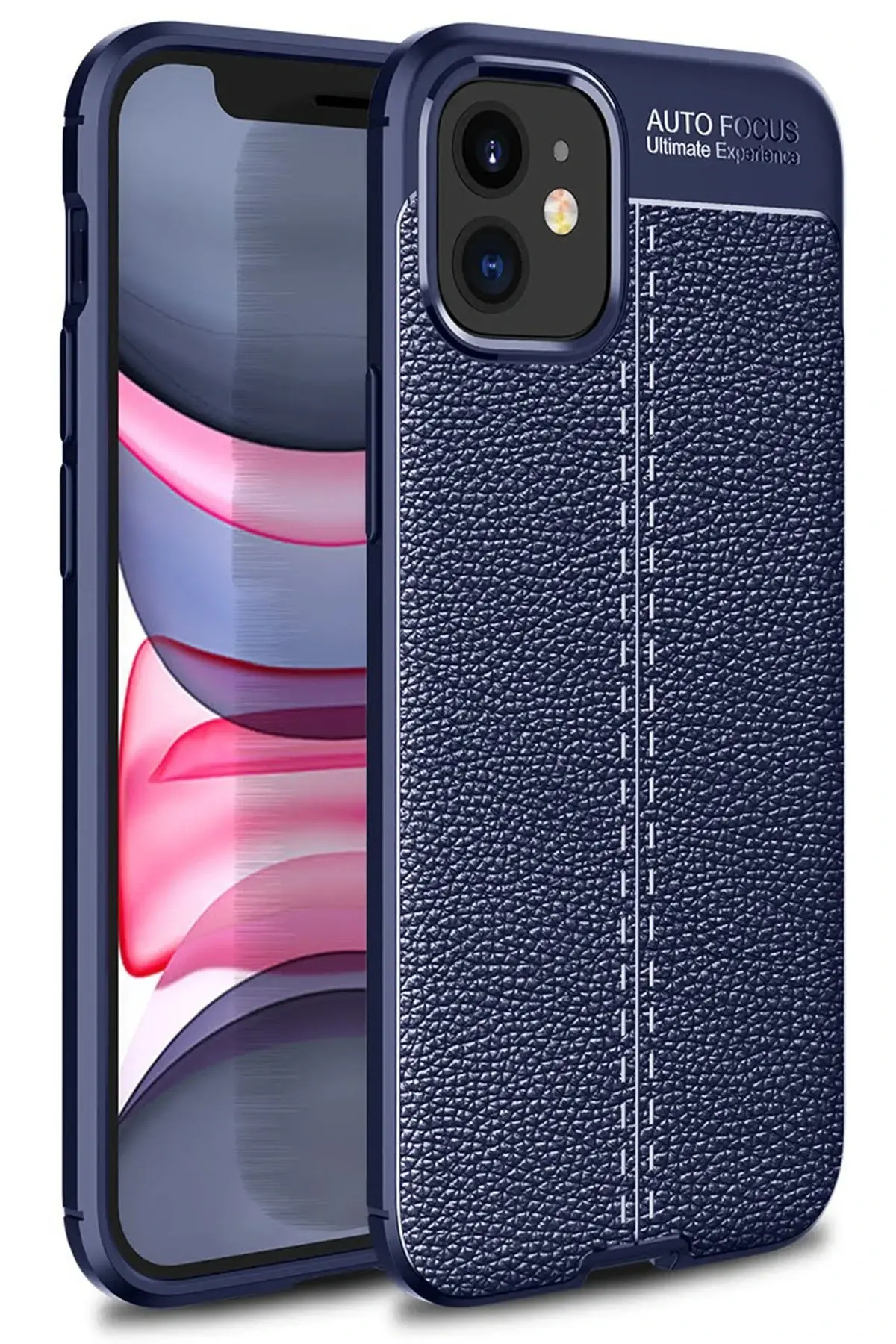 Newface iPhone 12 Mini Kılıf Auto Focus Kapak - Lacivert