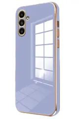 Newface Samsung Galaxy A15 4G Kılıf Volet Silikon - Mavi