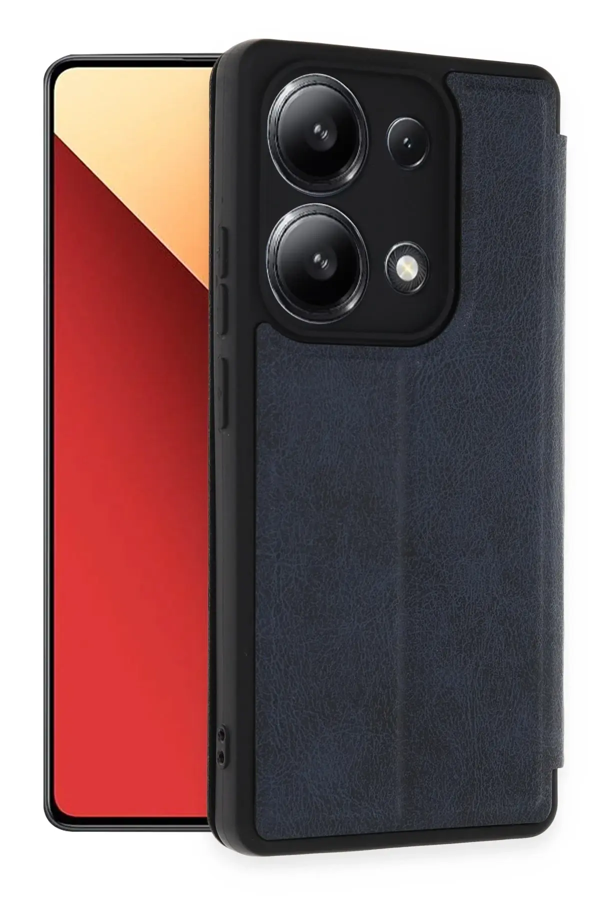 Newface Xiaomi Redmi Note 13 4G Kılıf Flip Cover - Lacivert