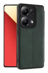Newface Xiaomi Redmi Note 13 4G Kılıf Flip Cover - Koyu Yeşil