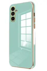 Newface Samsung Galaxy A15 4G Kılıf Volet Silikon - Açık Yeşil