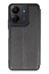 Newface Xiaomi Redmi 13C Kılıf Flip Cover - Siyah