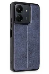 Newface Xiaomi Redmi 13C Kılıf Flip Cover - Lacivert