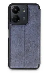 Newface Xiaomi Redmi 13C Kılıf Flip Cover - Lacivert