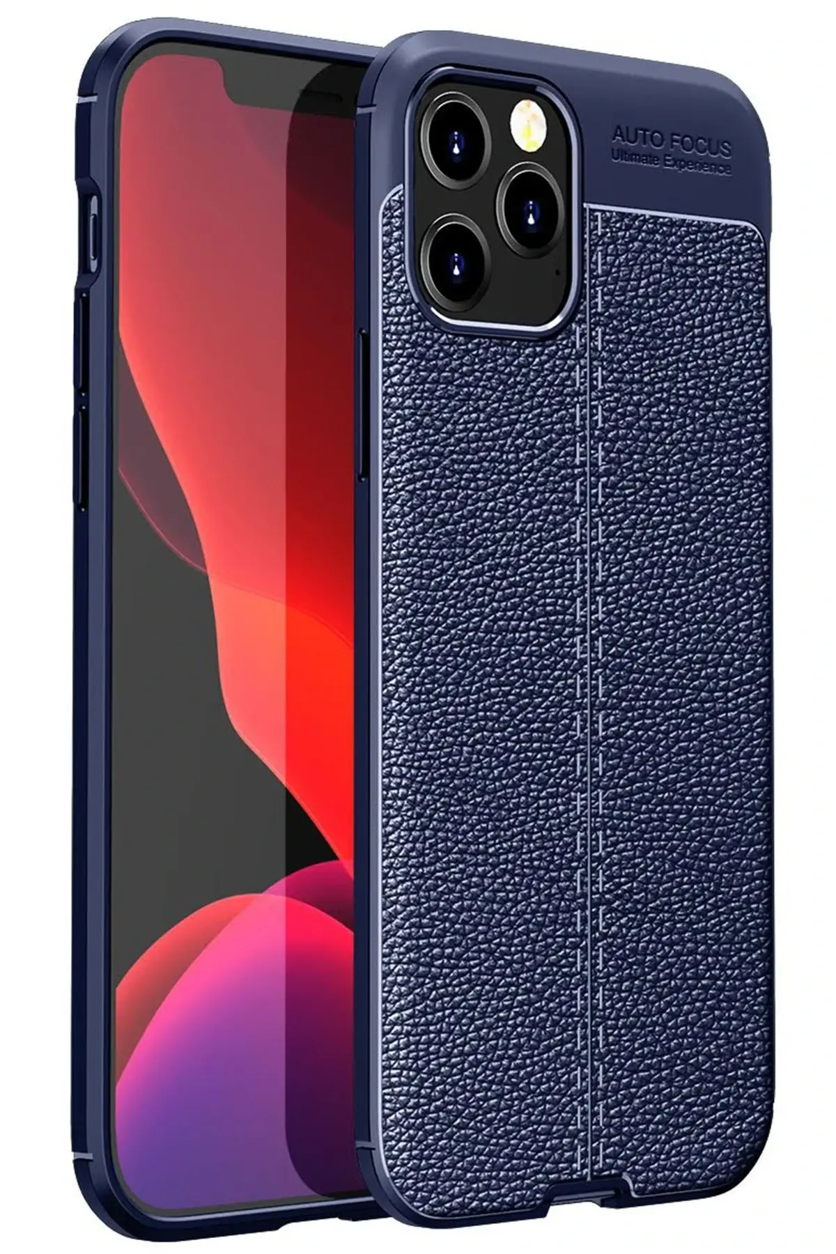 Newface iPhone 12 Pro Kılıf Auto Focus Kapak - Lacivert