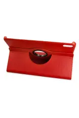 Newface Huawei MatePad SE 11 Kılıf 360 Tablet Deri Kılıf - Kırmızı