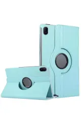 Newface Huawei MatePad SE 11 Kılıf 360 Tablet Deri Kılıf - Turkuaz
