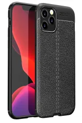 Newface iPhone 12 Pro Max Kılıf Auto Focus Kapak - Siyah