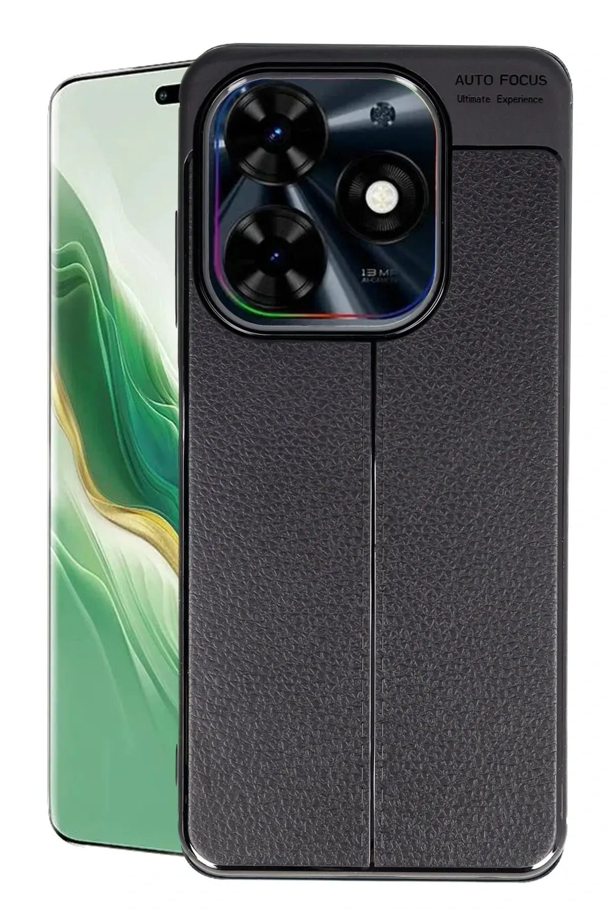 Newface Tecno Spark Go 2024 Kılıf Auto Focus Kapak - Siyah