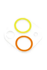 Newface iPhone 13 Renkli Kamera Lens Koruma Cam - Sarı-Turuncu