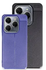 Newface Tecno Spark 20 Pro Kılıf Auto Focus Kapak - Lacivert