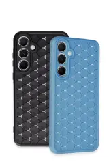 Newface Samsung Galaxy A15 4G Kılıf Petek Silikon Kapak - Siyah