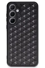 Newface Samsung Galaxy A15 4G Kılıf Petek Silikon Kapak - Siyah