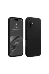 Newface iPhone 16 Kılıf First Silikon - Siyah