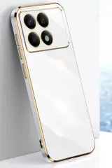 Newface Xiaomi Poco X6 Pro Kılıf Volet Silikon - Beyaz