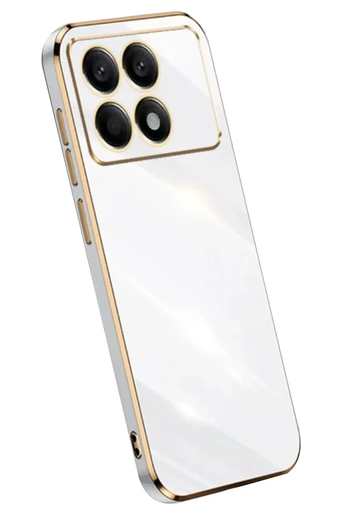 Newface Xiaomi Poco X6 Pro Kılıf Volet Silikon - Beyaz