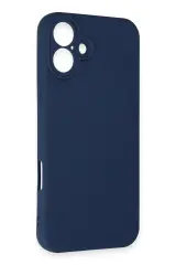Newface iPhone 16 Kılıf First Silikon - Lacivert