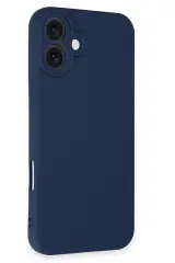 Newface iPhone 16 Kılıf First Silikon - Lacivert