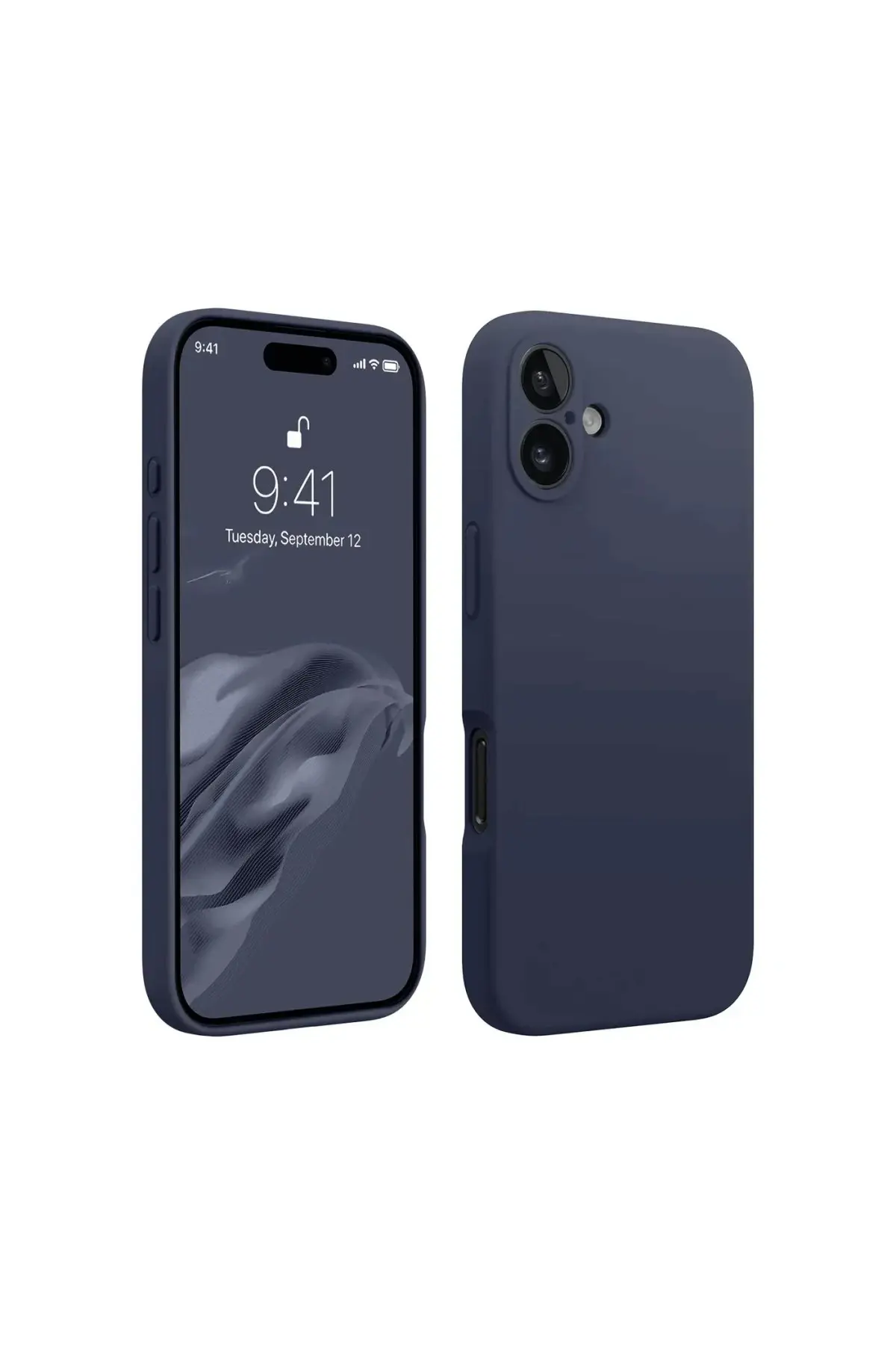 Newface iPhone 16 Kılıf First Silikon - Lacivert