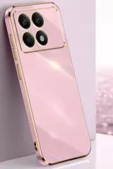 Newface Xiaomi Poco X6 Pro Kılıf Volet Silikon - Pembe