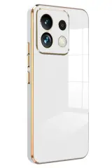 Newface Xiaomi Poco M6 Pro 4G Kılıf Volet Silikon - Beyaz