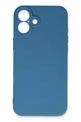 Newface iPhone 16 Plus Kılıf First Silikon - Mavi