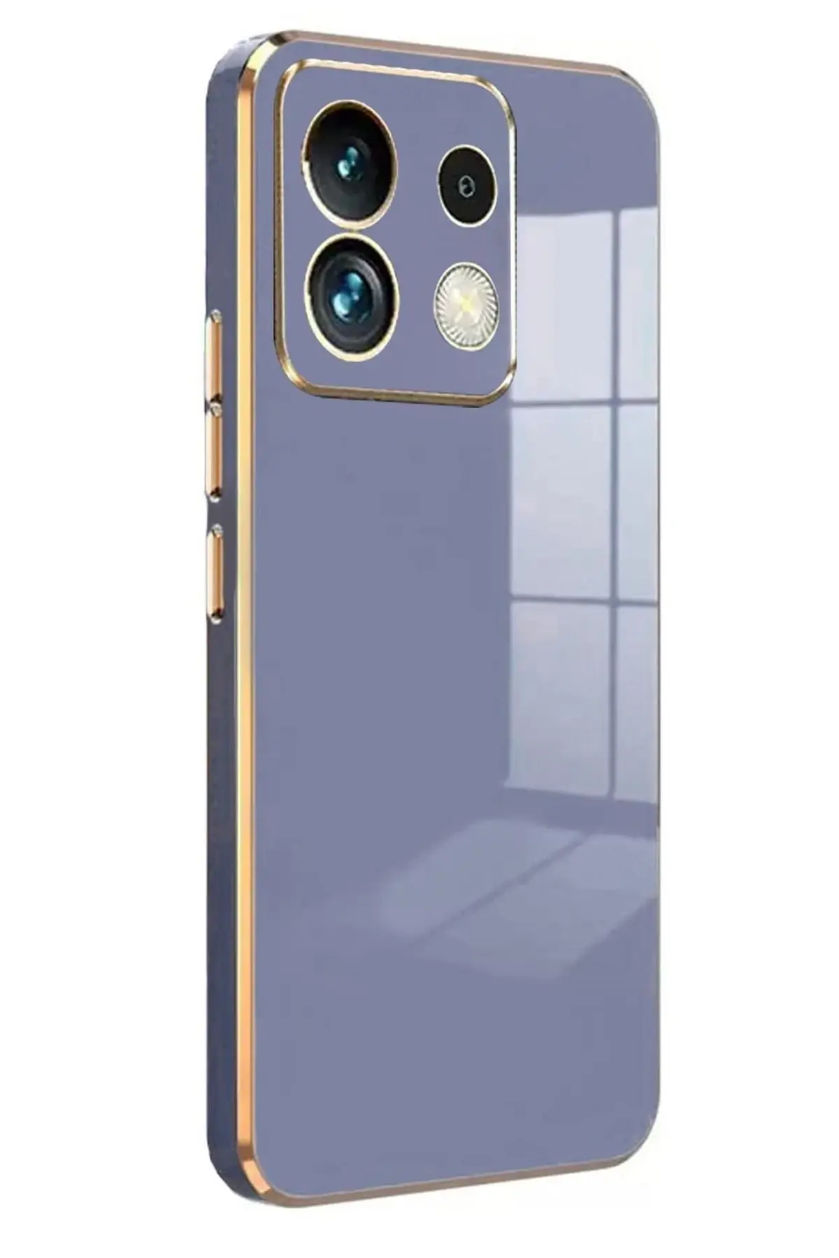 Newface Xiaomi Poco M6 Pro 4G Kılıf Volet Silikon - Mavi