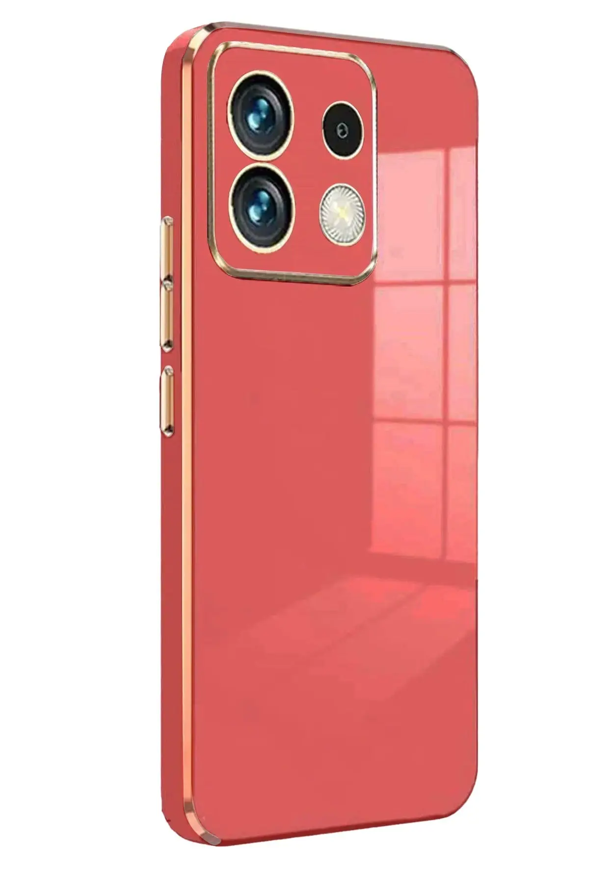 Newface Xiaomi Poco M6 Pro 4G Kılıf Volet Silikon - Kırmızı