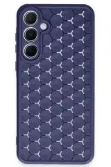 Newface Samsung Galaxy A35 5G Kılıf Petek Silikon Kapak - Lacivert