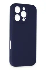 Newface iPhone 16 Pro Kılıf First Silikon - Lacivert