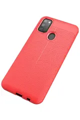 Newface Samsung Galaxy M30S Kılıf Auto Focus Kapak - Kırmızı