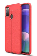 Newface Samsung Galaxy M30S Kılıf Auto Focus Kapak - Kırmızı