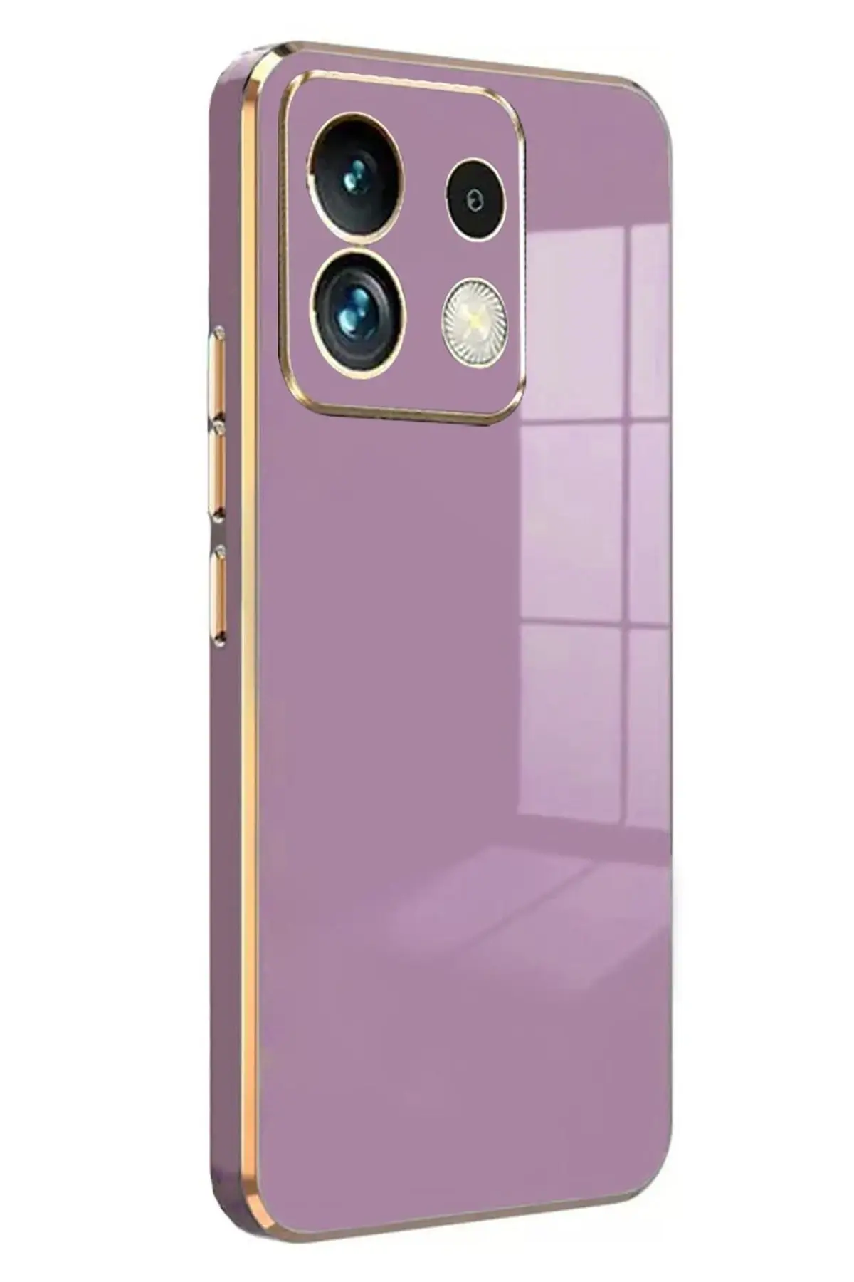 Newface Xiaomi Poco M6 Pro 4G Kılıf Volet Silikon - Mor