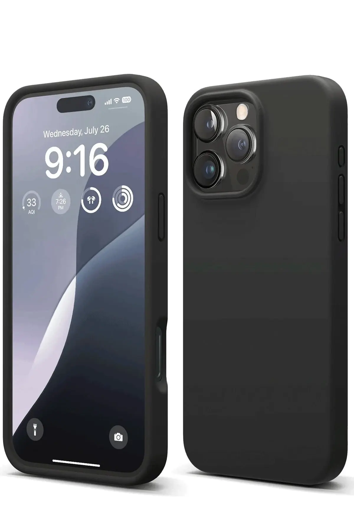 Newface iPhone 16 Pro Max Kılıf First Silikon - Siyah