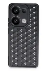 Newface Xiaomi Redmi Note 13 Pro 5G Kılıf Petek Silikon Kapak - Siyah