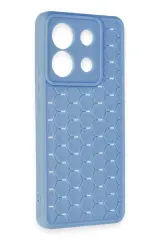 Newface Xiaomi Redmi Note 13 Pro 5G Kılıf Petek Silikon Kapak - Mavi