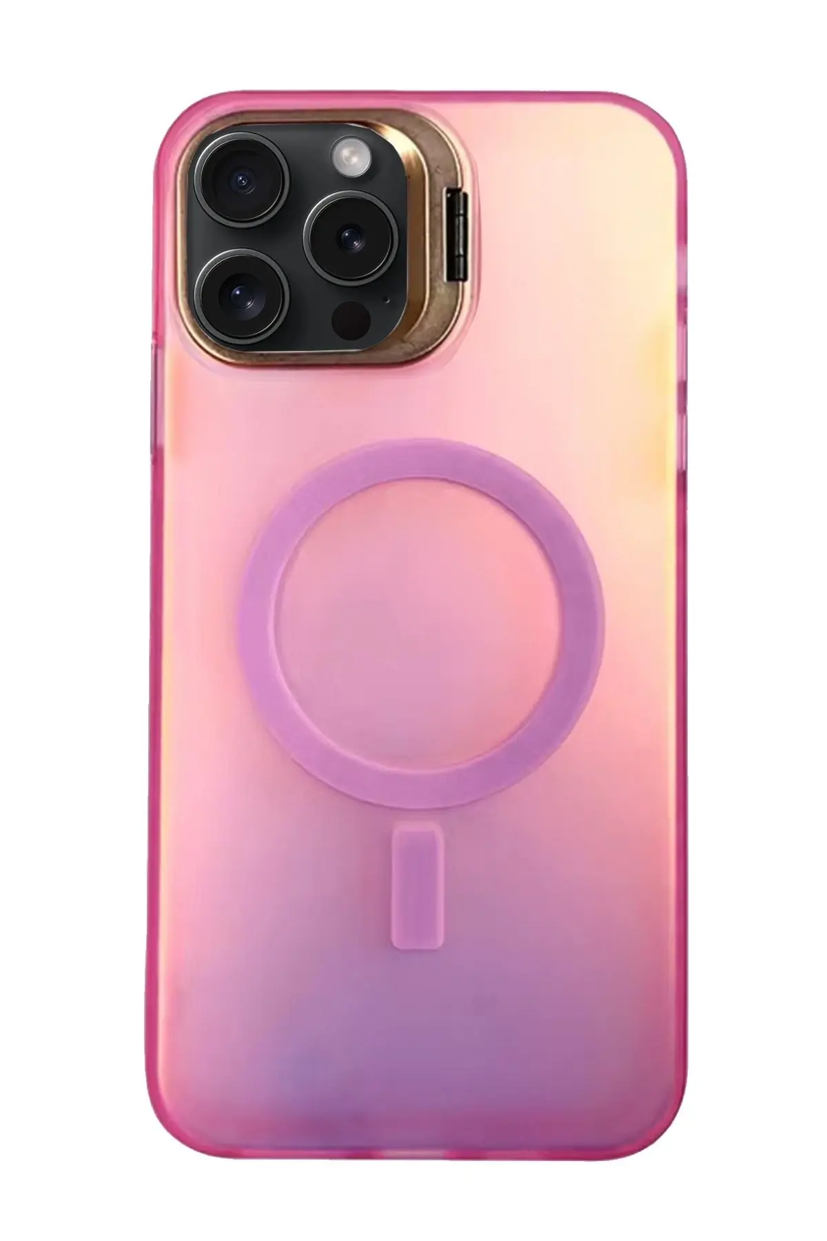 Newface iPhone 14 Pro Max Primera Magsafe Standlı Kapak - Pembe