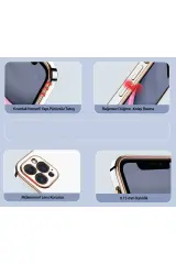 Newface Xiaomi Redmi 13 4G Kılıf Volet Silikon - Mavi