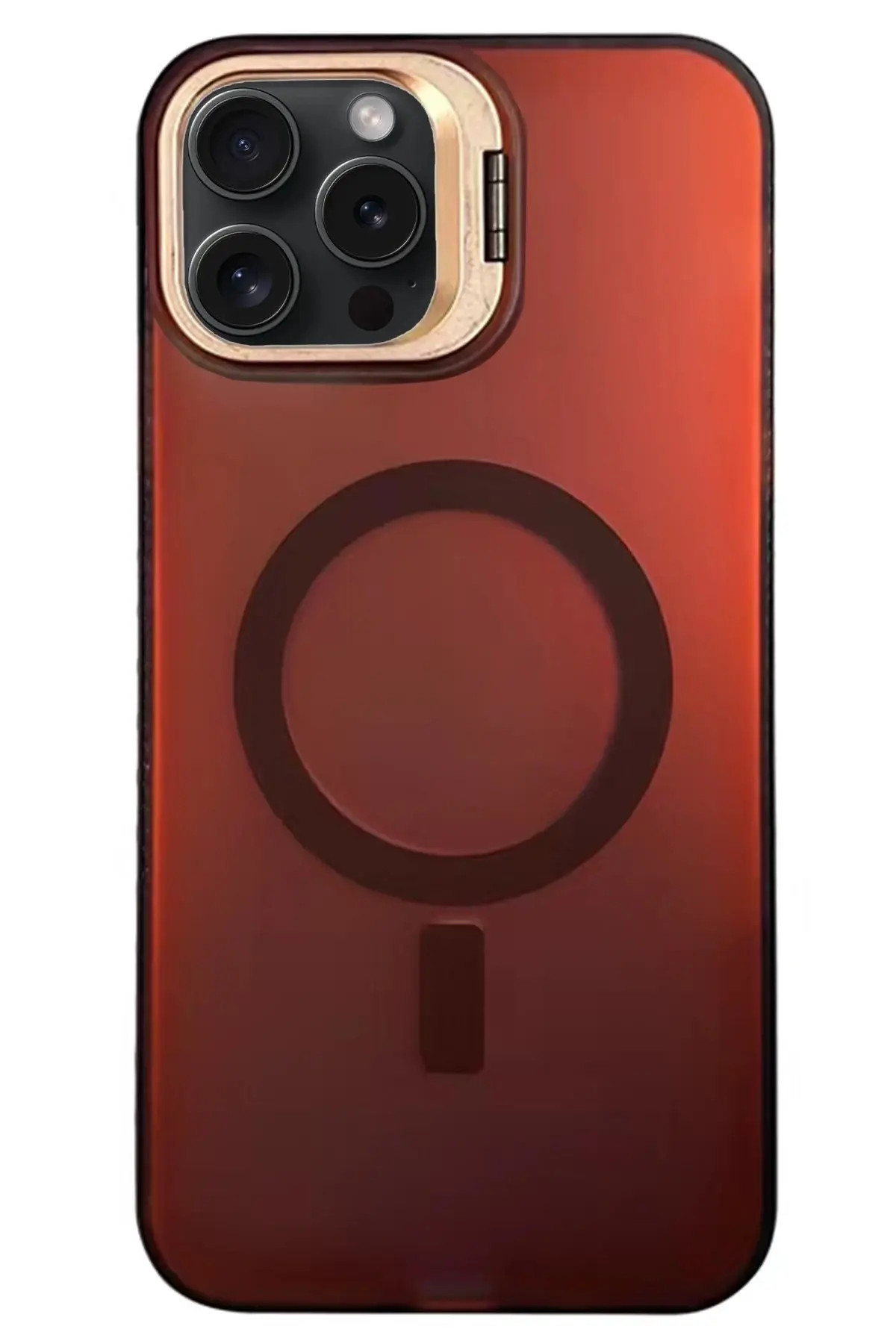 Newface iPhone 15 Pro Primera Magsafe Standlı Kapak - Bordo