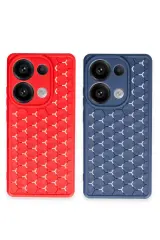 Newface Xiaomi Redmi Note 13 Pro 4G Kılıf Petek Silikon Kapak - Siyah